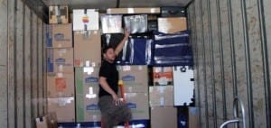 Image: Maya Van Lines mover tightly packs a moving truck - Maya Van Lines Moving Company, Atlanta GA